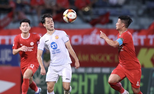 Bảng xếp hạng V-League vòng 19 hôm nay: Nam Định trắng tay, Viettel tạm thoát hiểm