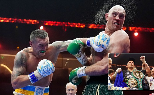 Đánh bại Tyson Fury, tay đấm từng là cựu cầu thủ chuyên nghiệp thống nhất 4 đai quyền Anh hạng nặng