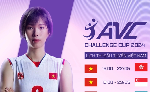  Link xem trực tiếp bóng chuyền Việt Nam vs Singapore (15h00 hôm nay), AVC Challenge Cup 2024