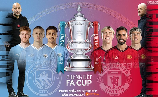 Nhận định Man City vs MU, Chung kết Cúp FA (21h00 hôm nay)