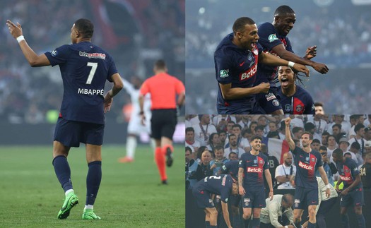 Hàng công thăng hoa, Mbappe có màn chia tay hoàn hảo cùng PSG bằng một danh hiệu