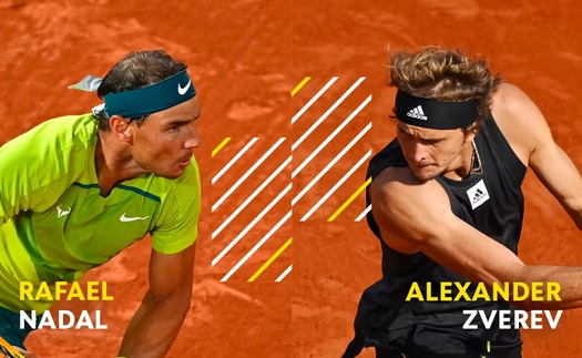 Lịch thi đấu Roland Garros hôm nay 27/5: Trực tiếp Zverev vs Nadal