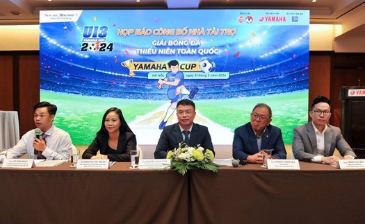 38 đội bóng dự giải bóng đá Thiếu niên toàn quốc Yamaha Cup 2024