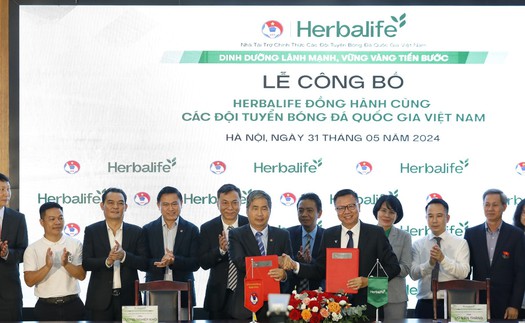 Herbalife Việt Nam tiếp tục đồng hành cùng các ĐTQG Việt Nam