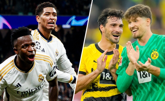 Lịch thi đấu bóng đá hôm nay 1/6: Tâm điểm Real Madrid vs Dortmund