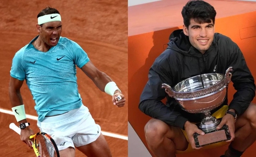 Vô địch đơn nam Roland Garros 2024, Carlos Alcaraz sẽ là người kế tục Rafa Nadal?