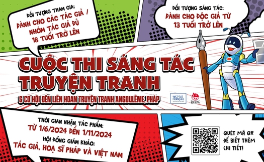 Thi sáng tác truyện tranh giành cơ hội đi Pháp