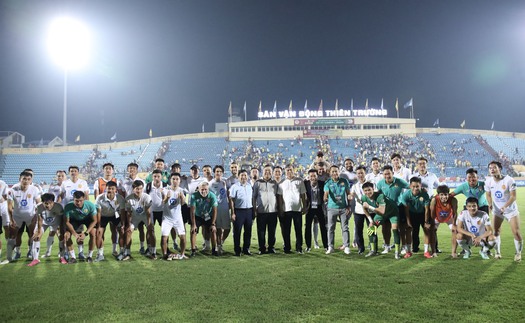 Chưa chính thức vô địch V-League, Nam Định đã đón tin cực vui từ Liên đoàn bóng đá châu Á