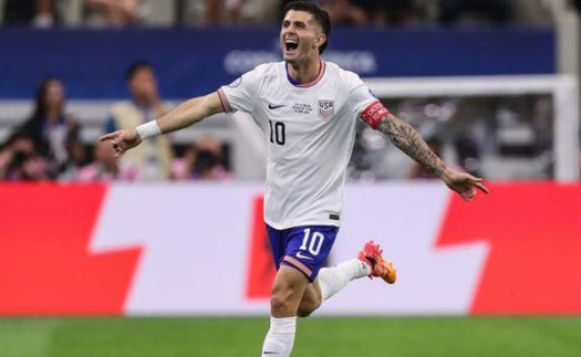 Bùng nổ ngay phút thứ 3, Pulisic giúp ĐT Mỹ mở màn Copa America 2024 hoàn hảo