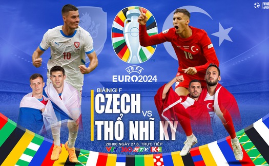 Nhận định Séc vs Thổ Nhĩ Kỳ, vòng bảng EURO 2024 (2h00, 27/6)