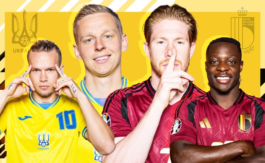 Lịch sử đối đầu Ukraine vs Bỉ: Lukaku và đồng đội chưa từng thắng Ukraine