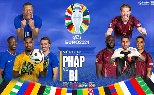 Nhận định Pháp vs Bỉ, vòng 1/8 EURO 2024 (23h00, 1/7)