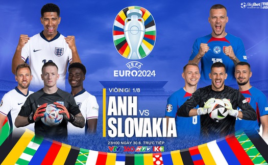 Nhận định Anh vs Slovakia, vòng 1/8 EURO 2024 (23h00, 30/6)