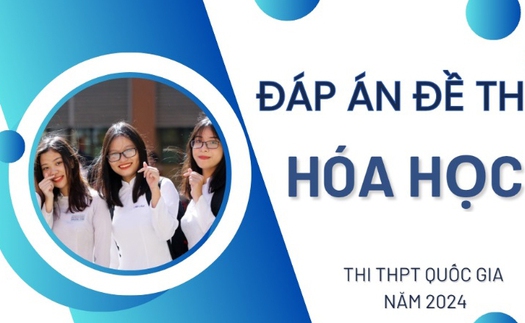 Đề thi, đáp án môn Hóa học tốt nghiệp THPT 2024