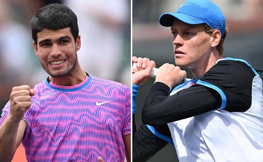 Link xem trực tiếp Alcaraz vs Sinner, vòng bán kết Roland Garros 2024 (19h30 hôm nay)