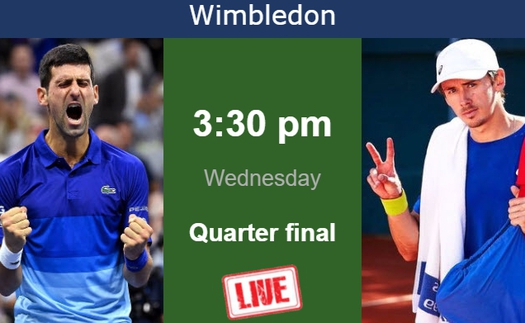 Link xem trực tiếp Djokovic vs Alex de Minaur, vòng tứ kết Wimbledon 2024 (19h30 hôm nay)