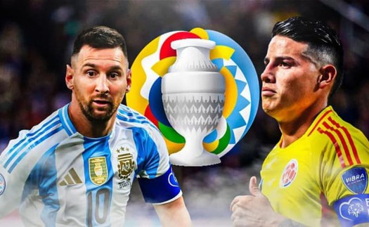 Link xem trực tiếp bóng đá Argentina vs Colombia, chung kết Copa America