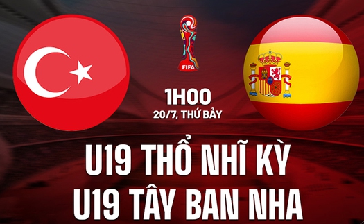 Nhận định bóng đá U19 Thổ Nhĩ Kỳ vs U19 Tây Ban Nha, vòng bảng U19 châu Âu (01h00, 20/7)