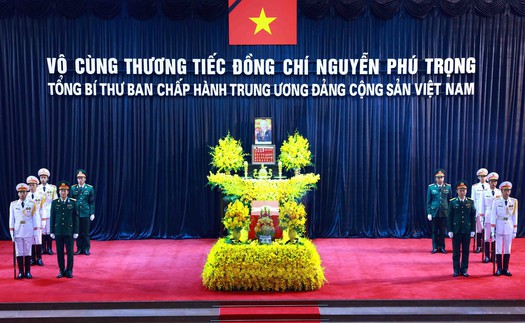 Lời cảm ơn của Ban Lễ tang Nhà nước và gia đình Tổng Bí thư Nguyễn Phú Trọng