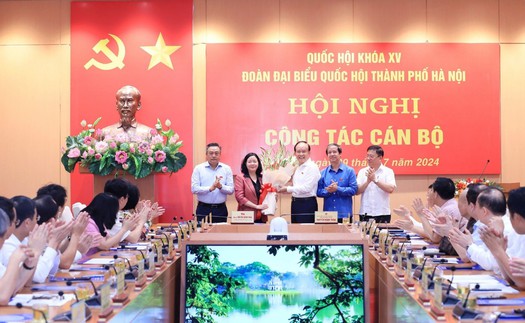 Bà Bùi Thị Minh Hoài được bầu làm Trưởng đoàn đại biểu Quốc hội thành phố Hà Nội