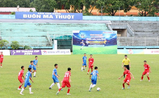 Giải BĐ Thiếu niên U13 toàn quốc 2024: Chủ nhà Đăk Lăk thắng trận ra quân