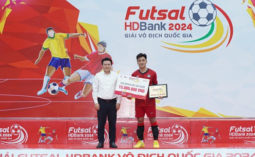 'Người nhện' Hồ Văn Ý xuất sắc nhất giải futsal quốc gia