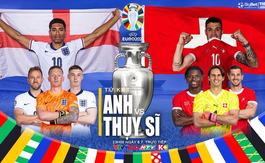 Nhận định Anh vs Thụy Sĩ, tứ kết EURO 2024 (23h00, 6/7)