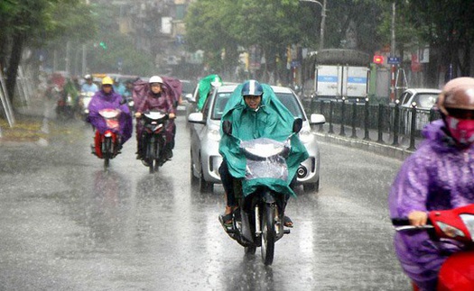 Tây Bắc Bộ mưa dông rải rác, có nơi mưa to