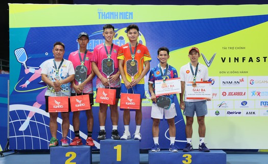 Tay vợt chuyên nghiệp đăng quang Pickleball Thanh Niên 2024