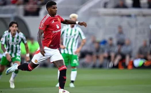 Rashford lập công, MU thắng ngược Real Betis trong chuyến du đấu Mỹ