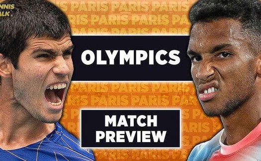 Link xem trực tiếp Alcaraz vs Aliassime, vòng bán kết đơn nam Olympic 2024 (18h30 hôm nay)