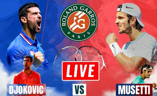 Link xem trực tiếp Djokovic vs Musetti, vòng bán kết đơn nam Olympic 2024 (00h00 hôm nay)