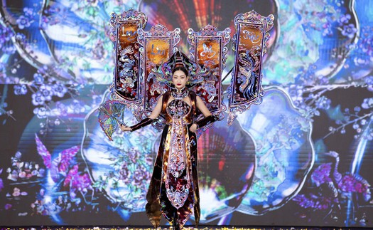 "Khảm xà cừ" thắng giải National Costume tại Miss Grand Vietnam 2024