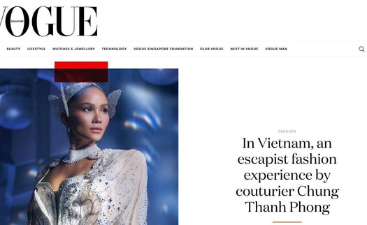 Vogue Singapore khen ngợi BST Haute Couture của NTK Chung Thanh Phong 