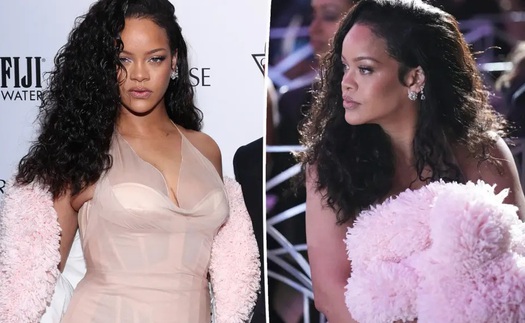 Rihanna gây choáng với áo khoác và hơn kim cương tại NYFW