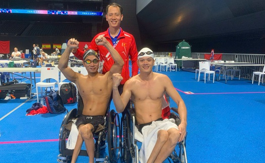 Lê Tiến Đạt và Đỗ Thanh Hải lọt Top 5 ở chung kết 100m bơi ếch nam tại Paralympic 2024