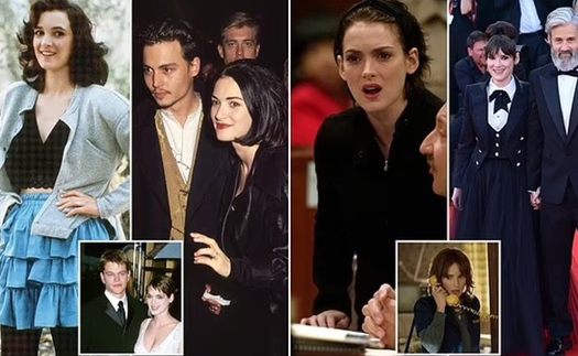 Winona Ryder trở lại nổi bật, tìm thấy hạnh phúc sau mối tình sóng gió với Johnny Depp