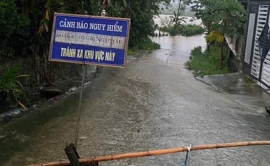 Mưa lớn gây ngập úng cục bộ, Hà Tĩnh cho hàng nghìn học sinh nghỉ học để đảm bảo an toàn