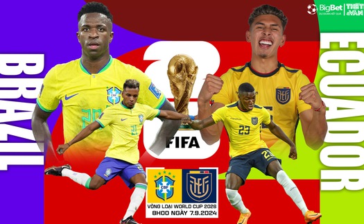 Nhận định, soi tỷ lệ Brazil vs Ecuador (8h00 ngày 7/9), vòng loại World Cup 2026