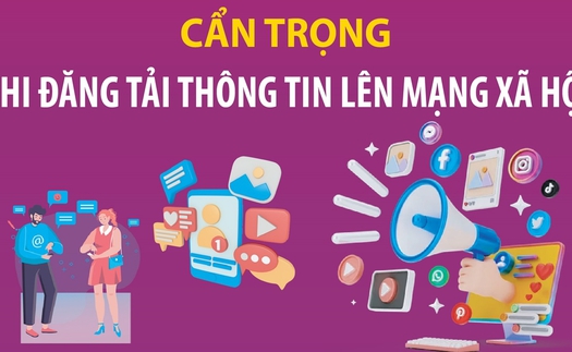 Cần cẩn trọng khi đăng tải thông tin lên mạng xã hội