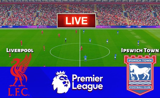 Link xem trực tiếp bóng đá Liverpool vs Ipswich 22h00 hôm nay, vòng 23 Ngoại hạng Anh