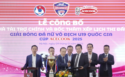 Acecook Việt Nam tài trợ chính cho giải U19 nữ QG 2025