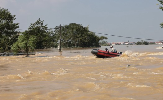 Lũ trên sông Cầu, sông Thương tiếp tục xuống nhưng vẫn trên báo động 3