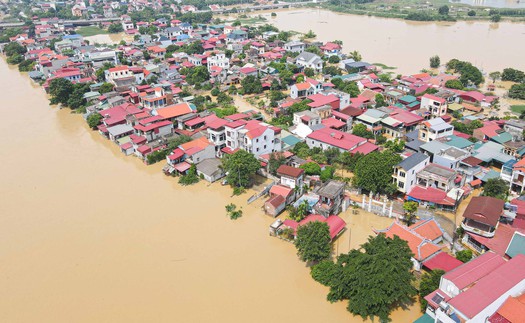 Thời tiết ngày 12/10: Lũ trên sông Thương (Bắc Ninh) vẫn trên báo động 3
