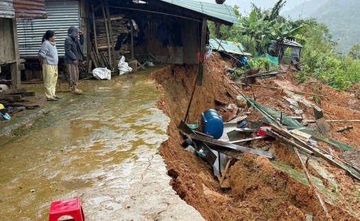 Tình trạng sạt lở nghiêm trọng tại nhiều nơi ở Đà Nẵng
