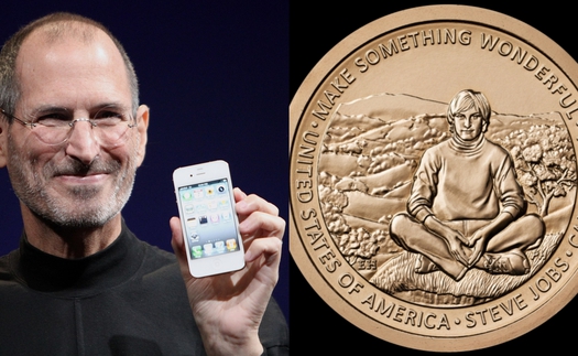 "Cha đẻ" iPhone Steve Jobs được vinh danh trên đồng xu kỷ niệm 1 USD