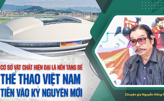 Chuyên gia Nguyễn Hồng Minh: 'Cơ sở vật chất hiện đại là nền tảng để thể thao Việt Nam tiến bước vào kỷ nguyên mới'