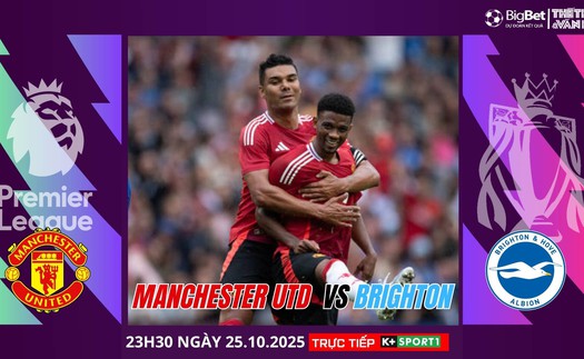 Nhận định, soi tỷ lệ MU vs Brighton 23h30 hôm nay ngày 25/10, Ngoại hạng Anh vòng 9