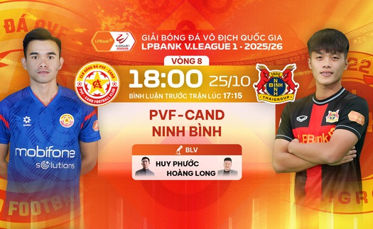 Lịch thi đấu bóng đá hôm nay 25/10: Ninh Bình tiếp tục 'độc cô cầu bại'?