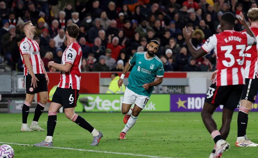 Salah ghi bàn, Liverpool vẫn thua trận thứ 4 liên tiếp ở Ngoại hạng Anh